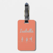 バレリーナダンサーラゲッジタグ |リサイタル誕生日 ラゲッジタグ (裏面縦)