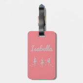 バレリーナダンサーラゲッジタグ |リサイタル誕生日 ラゲッジタグ (裏面縦)