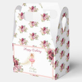 バレリーナダンサー|ピンクフローラバレエ誕生日 フェイバーボックス (オープン)