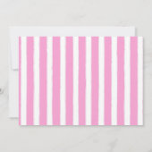 バレリーナダンスとトゥウィル誕生日写真 招待状 (裏面)