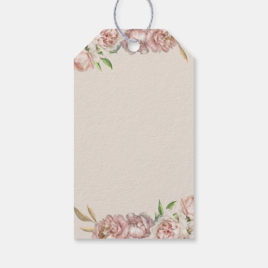 バレリーナダンスバースデーパーティー ギフトタグ (裏面)