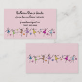 バレリーナダンスビジネスカード 名刺 (正面/裏面)