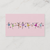 バレリーナダンスビジネスカード 名刺 (裏面)