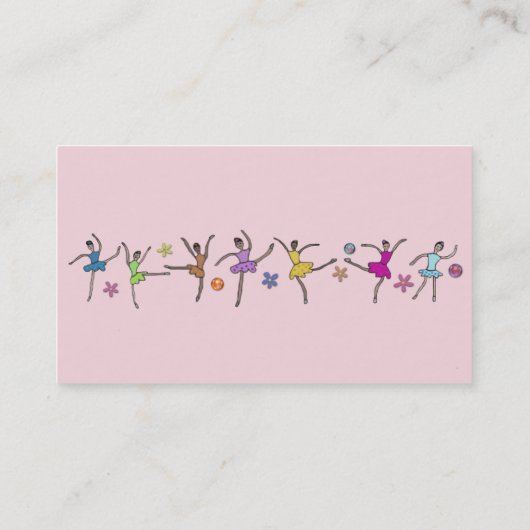バレリーナダンスビジネスカード 名刺 (裏面)