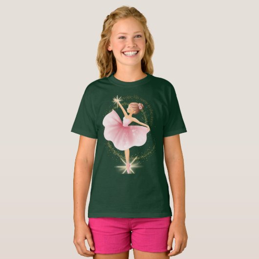 バレリーナダンスTシャツ Tシャツ (正面フル)