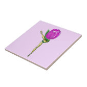 バレリーナチューリップバレエダンサーセラミックスタイル タイル (側面)