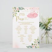 バレリーナツチュベイビーシャワーあなたの財布の中に何がある (スタンド正面)