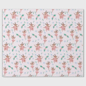 バレリーナトナディナーとボーズクリスマス ラッピングペーパー (フラット)