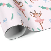 バレリーナトナディナーとボーズクリスマス ラッピングペーパー (ロールコーナー)