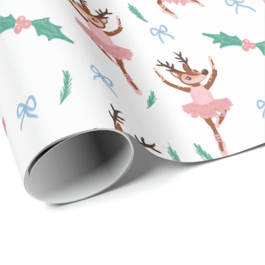 バレリーナトナディナーとボーズクリスマス ラッピングペーパー (ロールコーナー)