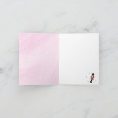 バレリーナナナクラッカー – 名前をカスタムする誕生日 カード (内部)