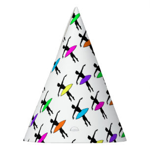 バレリーナネオンバレエダンサーのダンスクラス パーティーハット