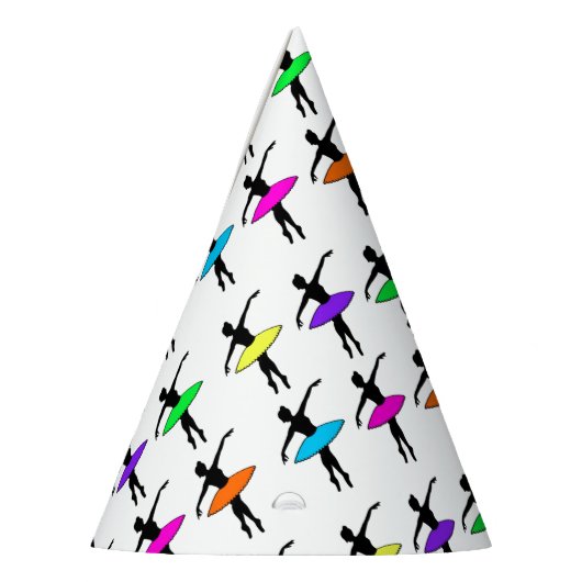 バレリーナネオンバレエダンサーのダンスクラス パーティーハット (左)