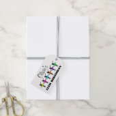 バレリーナネオンバレエダンサーのダンスバースデーパーティー ギフトタグ (より糸付き)