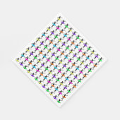 バレリーナネオンバレエダンサーのダンスバースデーパーティー スタンダードランチョンナプキン (角)