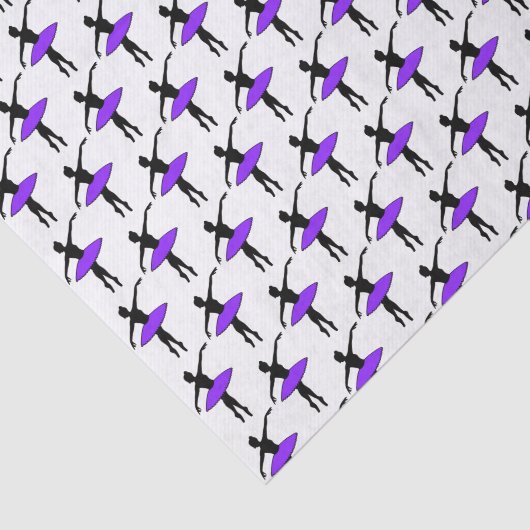 バレリーナネオンバレエダンサーシルエットパープル 薄葉紙 (詳細)