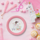 バレリーナネーム6番目の誕生日ガールパーティー ペーパープレート (パーティー)