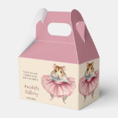 バレリーナハムスターガールズバースデーパーティー フェイバーボックス (正面サイド)
