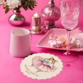 バレリーナハムスターガール誕生日 ペーパーコースター