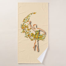 バレリーナバスタオオルバレエダンサー – カスタムカラー