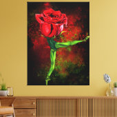 バレリーナバラバレエダンサー絵画キャンバス キャンバスプリント (インサイチュ (リビング))