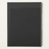 バレリーナバラバレエパーソナライズされたダンサー名 プランナー手帳 (裏面)