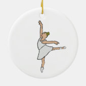 バレリーナバレエダンサー セラミックオーナメント (裏面)