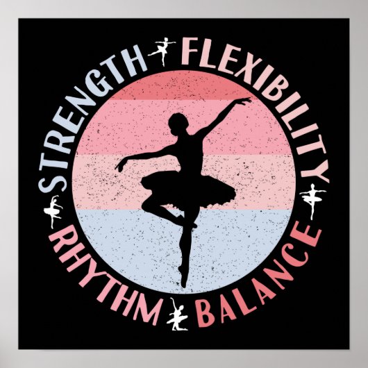 バレリーナバレエダンサー – マインドセットの価値観 ポスター (正面)
