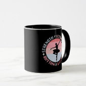 バレリーナバレエダンサー – マインドセットの価値観 マグカップ (正面右)