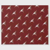 バレリーナバレエダンサー ラッピングペーパー (フラット)