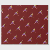 バレリーナバレエダンサー ラッピングペーパー (フラット)