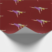 バレリーナバレエダンサー ラッピングペーパー (角)