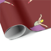 バレリーナバレエダンサー ラッピングペーパー (ロールコーナー)