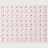 バレリーナバレエ少女の誕生日ギフトラッピング紙 ラッピングペーパー (フラット)