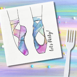 バレリーナバレエ誕生日パーティー スタンダードランチョンナプキン