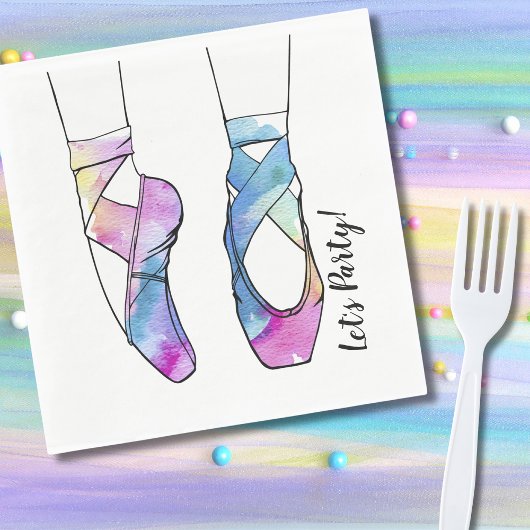 バレリーナバレエ誕生日パーティー スタンダードランチョンナプキン