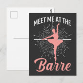 バレリーナバレバレバレエダンサーピルーエットガール ポストカード (正面/裏面)