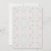 バレリーナバースデーパーティーの招待 招待状 (裏面)