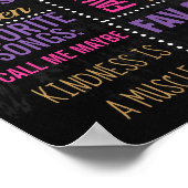 バレリーナバースデーパーティーの黒板の看板 ポスター (角)