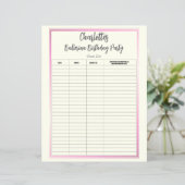 バレリーナバースデーパーティーゲストリスト (スタンド正面)