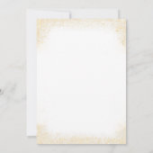 バレリーナバースデーパーティーピンク金ゴールドガールフローラ 招待状 (裏面)