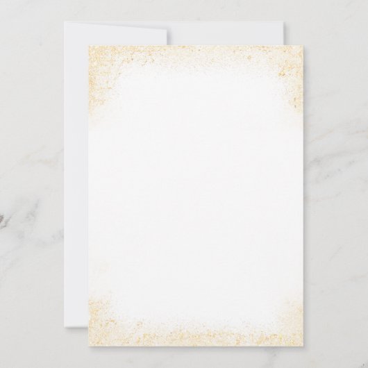 バレリーナバースデーパーティーピンク金ゴールドガールフローラ 招待状 (裏面)