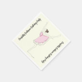 バレリーナバースデーパーティー スタンダードカクテルナプキン (角)