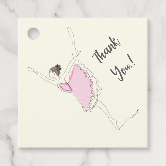 バレリーナバースデーパーティー フェイバータグ (正面)