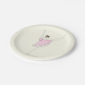 バレリーナバースデーパーティー ペーパープレート (アングル)