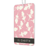 バレリーナパターン,バレエの女の子,ダンス,あなたの名前 カーエアーフレッシュナー (左)