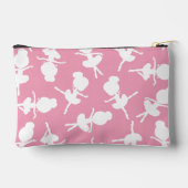 バレリーナパターン、バレエの女の子、バレエダンス アクセサリーポーチ (裏面)