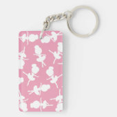 バレリーナパターン、バレエの女の子、バレエダンス キーホルダー (裏面)