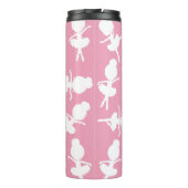 バレリーナパターン、バレエの女の子、バレエダンス タンブラー (裏面)