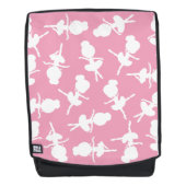 バレリーナパターン、バレエの女の子、バレエダンス バックパック (正面)